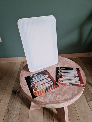 Séance de relaxation avec luminothérapie