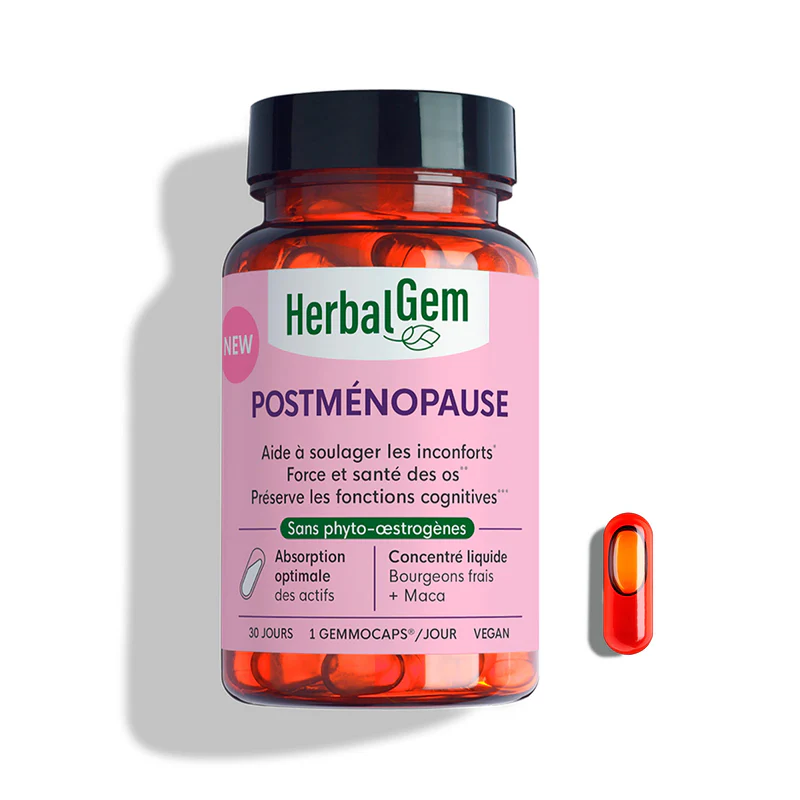 Complément alimentaire Gemmocaps Postménopause HerbalGem 