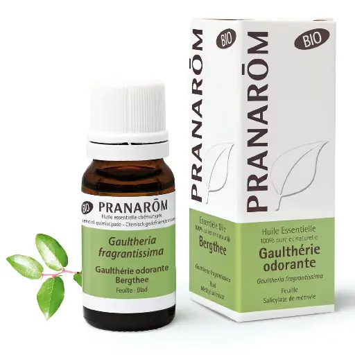 Huile essentielle biologique Gaulthérie odorante 10mL Pranarōm
