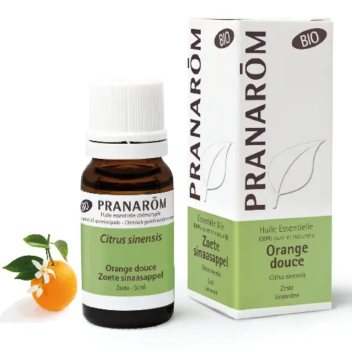 Huile essentielle biologique Orange douce 10mL Pranarōm