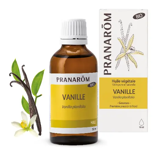 Huile végétale Vanille 50mL bio Pranarōm