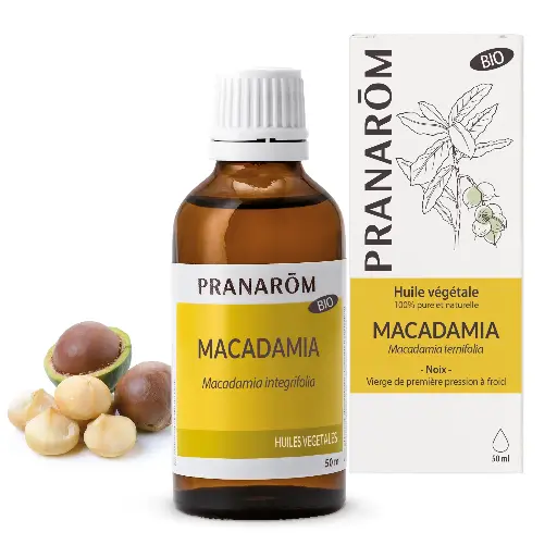Huile végétale Macadamia 50mL bio Pranarom