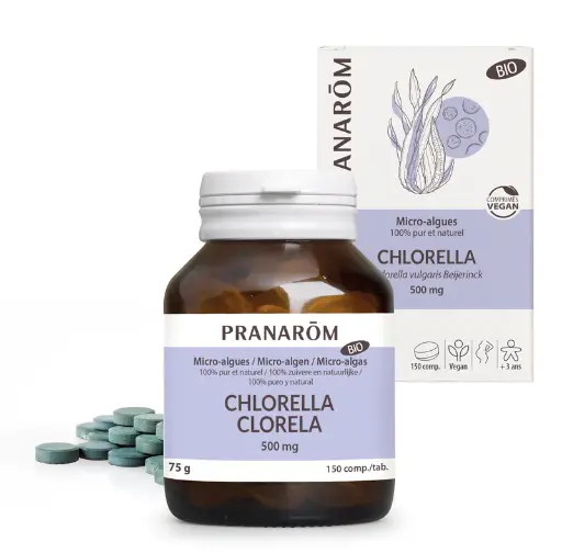 Chlorella bio 500mg Pranarom